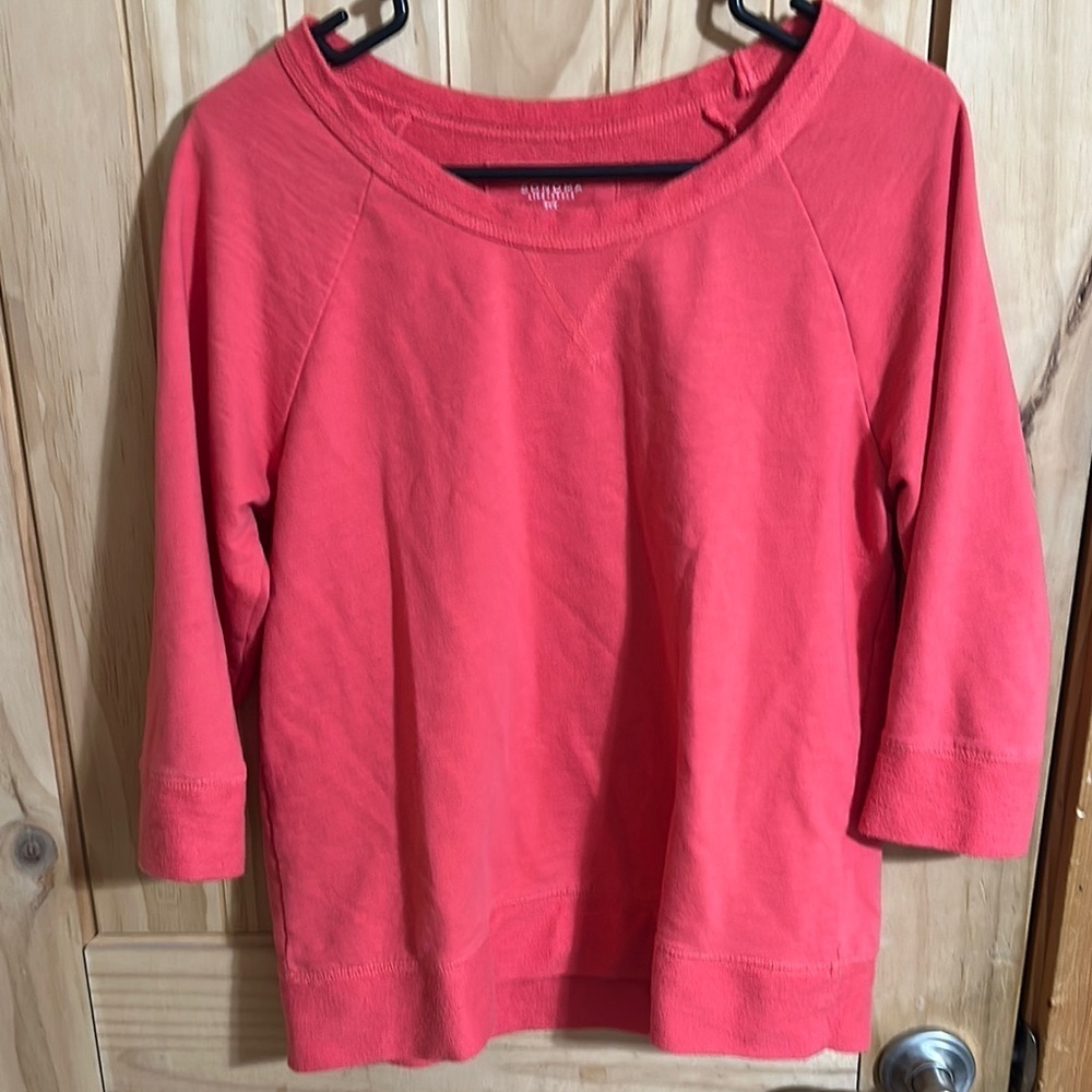Sonoma Coral Long Sleeve Top